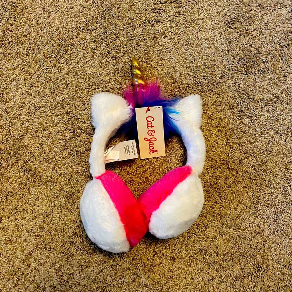 New Unicorn ear muffs